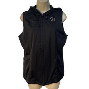 Kate Lord Black Harbour Town Golf Links Hooded Vest Black Medium